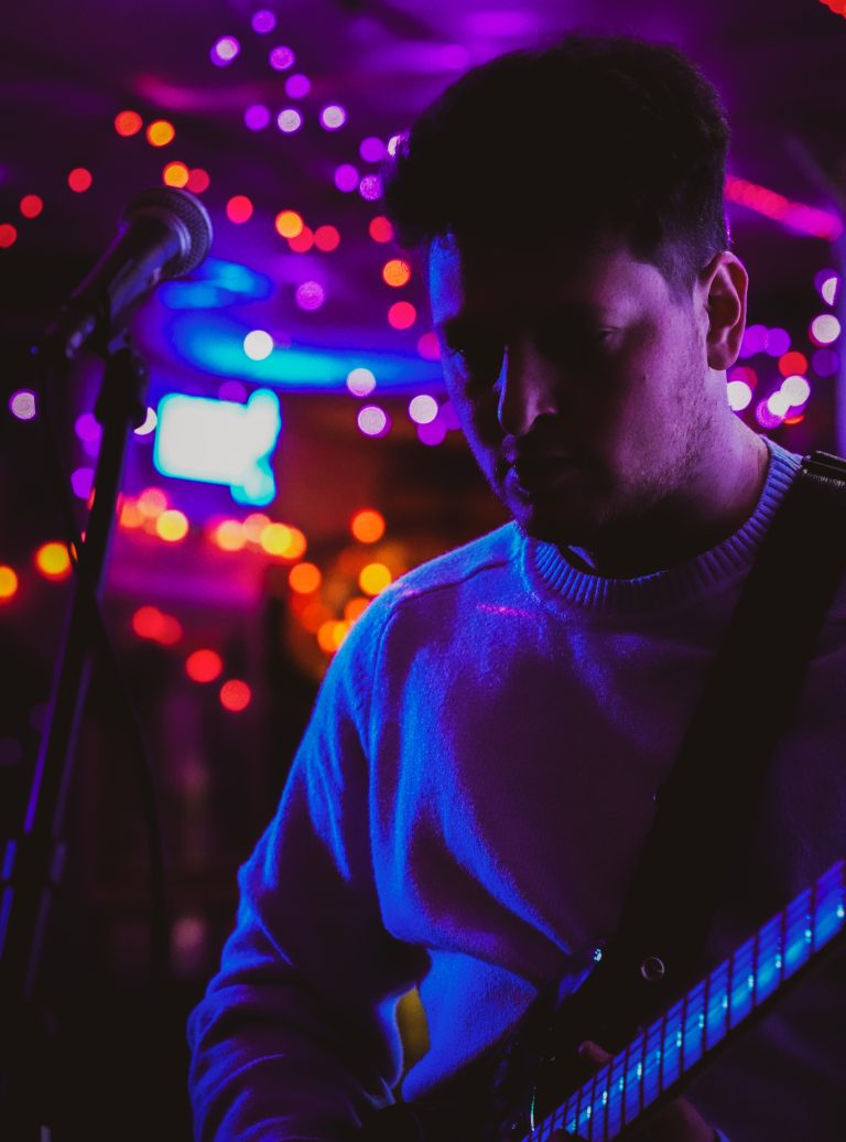 Andrew Schiffman of October Sun performs at Mr. Beerys New York. Photographed by Rainer DeLalio