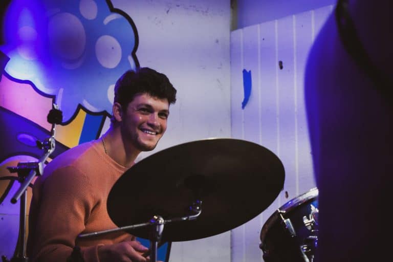 Johnny Vacarro of October Sun performs at Mr. Beerys New York. Photographed by Rainer DeLalio
